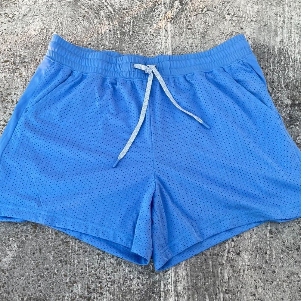 Athletic Works Women Shorts Sport Athletic Blue Shorts Size L 12-14 - Picture 1 of 6